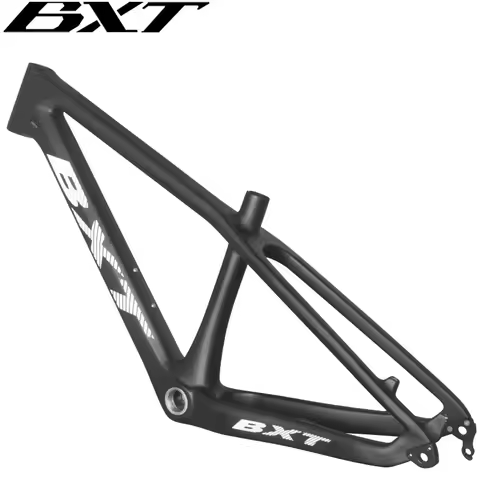 BXT 24" Carbon Bicycle Frame 24er mtb Carbon Children's bike Frameset Thru Axle/QR Single Chainring 