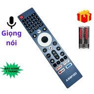 Remote điều khiển tivi ASANZO Mã 11 Giọng nói điều khiển TV ASANZO internet - Tặng kèm pin