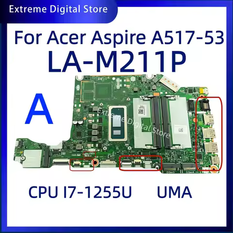 LA-M211P Motherboard is Suitable for ACER A517-53 A315-59 Laptop With I3 I5 I7-11TH CPU Integrated B