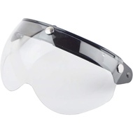 Boxwizard 3 Visera de Casco Universal Open Face Casco Cortavientos Protector Solar Media Cara Retro 