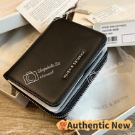 小CK 🆕新加坡尊櫃💯正品| 全新齊配件Finley拉鍊子母釦摺疊短夾黑銀奶油白粉色 | 🇸🇬Charles & Keith Zip Around Short Folded Small Wallet 
