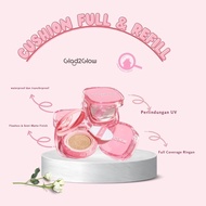 Glad2glow Cushion Full & Refill Cover Matte Finish Minimal Oxidation/ Cushion Glad2glow/G2G CUSHION