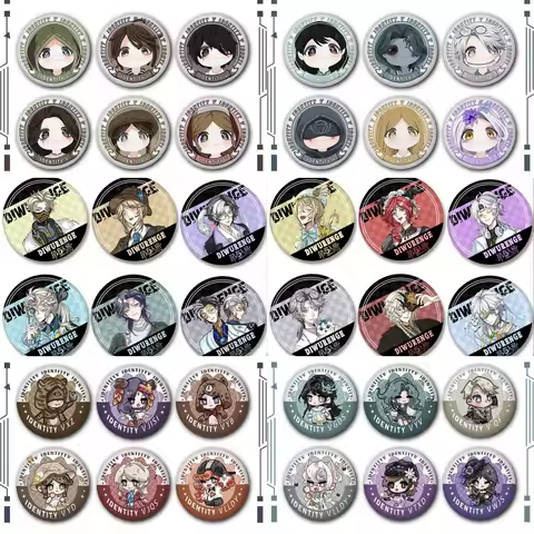 Game Identity Ⅴ Qi Shiyi Antiquarian Grace Naiad Aesop Carl Embalmer Cosplay COSTUME Badge Pin SPTE 