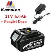 Kamolee 18V 3000mAh/5000mAh/12V/18V/388VF Baterai Li-ion bor Baterai tangan/Makita Alat Bor Isi Ulang/alat-alat listrik