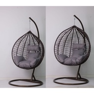 ST-🚤Hanging Basket Single Chlorophytum Bird's Nest Swing Cushion Glider Cushion Rattan Chair Cradle Thickening Chair Cus