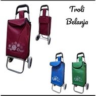 Multipurpose Foldable Shopping Trolley Bag with Wheels Portable Trolley Bag with 2 Wheels...