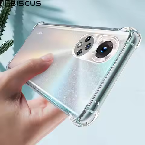 Armor Shockproof Transparent Silicone Case For Honor 50 Lite Pro 50Lite 50Pro Honor50 Phone TPU Soft