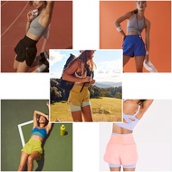 Free People FP Movement high-waisted shorts in parachute fabric with triangle lining, all sizes XS S