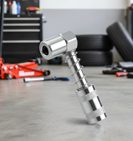 Grease Gun 90° Elbow Coupler for Tight Areas, High Pressure Fitting Nozzle Connector
