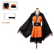 Anime Shippuden Uzumaki Cosplay Costume Sex Reversion Kimono Lolita Dress Girls Women Female Japan S