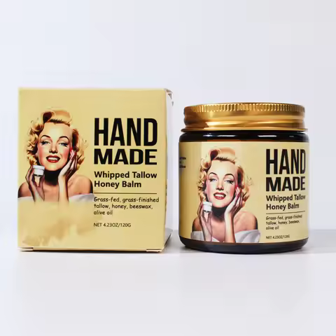 ENVISHA Handmade Skin Care Honey Whipped Tallow Face Cream Moisturizing Firming Nourishing Beauty He