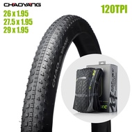 CHAOYANG Folding tire 26x1.95 27.5x1.95 29x1.95 120TPI 5 Grade anti puncture XC MTB mountain bike ti