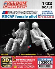[威逸模型] 新品預訂~FREEDOM 1/32 中華民國空軍F-5E/F 後期女飛官戴盔駕駛艙 132002