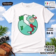ITALY SOUVENIR T-SHIRT 22 WEAR ITALY COUNTRYTAG COTTON 24S SOUVENIR PREMIUM GIFT