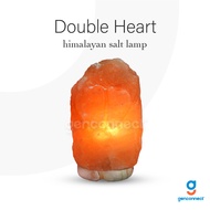 Salt Lamp Double Heart Himalayan Salt Lamp - Handcrafted Salt Lamp for Ambient Lighting