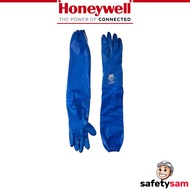 North by Honeywell NK803ES Nitrile Supported Gloves 26" Interlock Knit Cut-Resistant Blue
