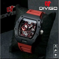 Jam Tangan Divigo Original Terlaris Fashionable Pria Rubber Halus