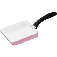 (Direct from Japan)Kyocera Egg frying pan 14 x 18cm, gas flame only, ceramic processing, pink CF-GEB-WPK