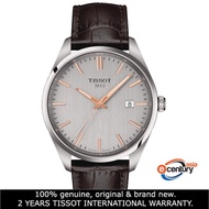 Tissot T150.410.16.031.00 Men Quartz T-Classic PR 100 Brown Leather Strap Watch