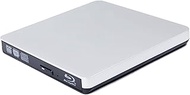USB 3.0 External 6X Blu-Ray Burner 3D Blue-ray Portable DVD Player, for Laptops and Desktops Compute