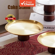 Metal Iron Cake Stand Round Pedestal Dessert, for Baking Cafe Use Stand Kek Besi Logam Bulat, untuk 
