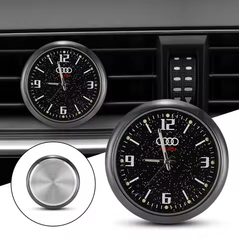 1PC Fashion Car Starry Night-light Clock Auto Accessories For Audi A1 A3 A4 A5 A6 A7 A8 Q2 Q3 Q5 Q7 