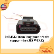 5 PIN 1PCS 1J0973705 VOLKSWAGEN GOLF JETTA AUDI A1 A3 A4 A6 A8 S4 Q7 TT MASS AIR FLOW SENSOR SOCKET