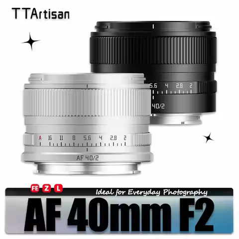 TTArtisan AF 40mm F2 Large Aperture Full Frame Camera Lens for Humanities Photography with Sony E Ni