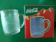 可口可樂Coca-Cola懷舊1998年精裝玻璃杯，附贈可口可樂曲線杯