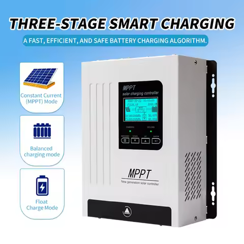 MPPT 60A 80A 100A Smart Solar Charge Controller, MPPT 12V 24V 48V for Solar Panels, LiFePO4 Lithium 