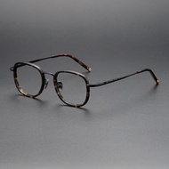 Firada thời trang mới Comfort Kính retro sang trọng Titan nguyên chất Acetate Kính mắt dáng vuông th