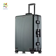 Travel Luggage With Brown Interior and TSA Lock Suitcase 360 Degrees Spinner Wheels