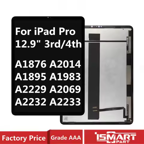 For iPad Pro 12.9" 3rd 4th Gen LCD Display Touch Screen Digitizer Assembly A1876 A2014 A1895 A1983 A