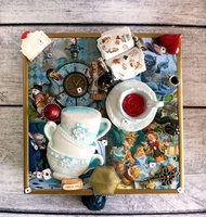 小白兔,戒指座,愛麗絲卡,愛麗絲夢遊仙境,愛麗絲盒子,瘋帽子盒子