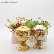 STE Incense Burner Holder Metal Censer Cone Arabian Stick Frankincense Home Ornament SG