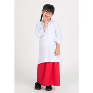 Ready stock Kain Kurung Merah Sekolah Rendah/Menengah/Kain Sekolah Agama cotton