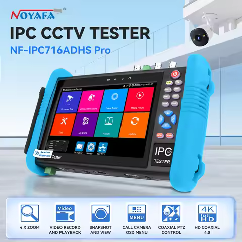 NF-IPC716 IPC-9800 CCTV Tester 7 Inch 8MP TVI AHD CVI Security Camera Tester IPC Tester Camera With 
