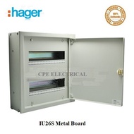 Hager IU Series IU26S 2 ROW 26 WAYS IP41 Metal Enclosure ELECTRICAL DB