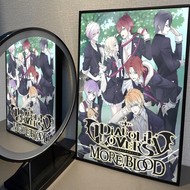 2025 Anime D-Diabolik Lovers Movie Sticky Posters Retro Kraft Paper Sticker DIY Room Bar Cafe Aesthe