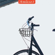 [Amleso1] Bike Basket Front Basket Bike Handlebar Basket for for Riding Electric Bike Mountain Bikes Electric Bike