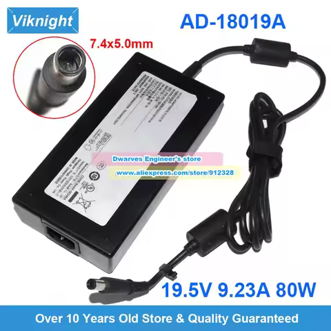AD-18019A AC Adapter PSCV181101A 19.5V 9.23A 180W Charger for Odyssey NP800G5H-XS1US BA44-00348A PA-