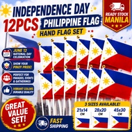 12PCS Philippine Flag Hand Flag Mini Flag National Flag School Event Manila
