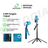 Motoqia P185 Tripod Quadpod Bluetooth Tongsis Selfie Stick Remote Control Stabilizer