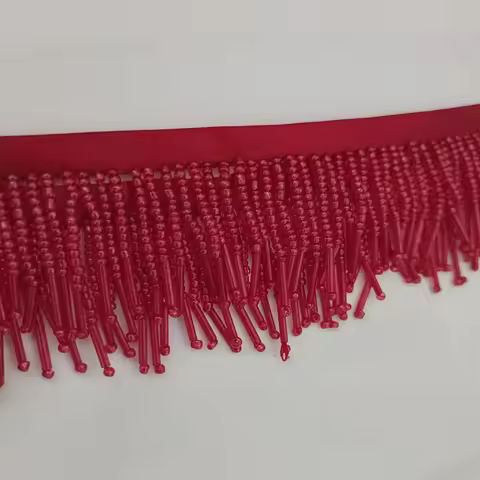 3.5-4cm Wide Dress Lampshade Costume Couture Bead Fringe, ruby,red,silver,black,pink,gunmetal,gray,b