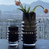 Denmark Model Room Glass HJM-Ornaments Flower Arrangement Original Spiral Glass Vase Imported Home S