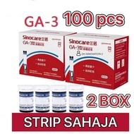 🔥REFILL 100 STRIP SAHAJA🔥 for GA-3 GA-6 Safe-Accu Safe-Accu2 Strips Sinocare