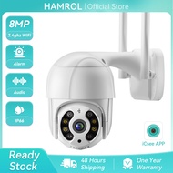 8MP 4K Wireless PTZ Camera 5MP AI Auto Tracking HD 1080P Color Night Vision Wifi IP Camera Outdoor H