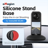 A aMagisn Amai Insta360 X5X4 Silicone Base X5/X4 Desktop Protection Sports Camera Accessories
