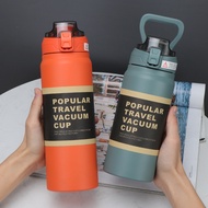 NEW Travel Tumbler 304 Stainless Steel Thermos 900ML Big Cup Mug Bottle Flask Botol Air Viral Tahan Sejuk Panas Bekas