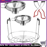 4 Pieces Canning Kit, 1PC Canning Rack+ 1PC Canning Jar Lifter Tong+ 2PC Canning Funnels, Canning Su